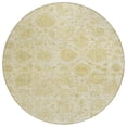 thumbnail image 2 of Addison Rugs Chantille Indoor/Outdoor Transitional Damask Gold Machine Washable Round Rug, 8' x 8', 2 of 7