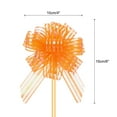 thumbnail image 2 of Uxcell Organza Large Pull Bow Gift Wrapping Bows Ribbon Chiffon Yarn for Wedding Basket Presents Christmas Orange 4", 2 of 6