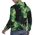 thumbnail image 2 of Men's Hoodie 3D Sweatshirt Pullover Hoodies, Chameleon Tropical Palm Leaves, 2 of 5