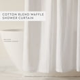 thumbnail image 7 of Cotton Blend Waffle Shower Curtain by Comfort Canopy, 72" x 72", White, 7 of 7