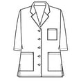 thumbnail image 5 of Panda Uniform Made To Order 32-Inch Men's Three Quarter Sleeves Short Lab Coat, 5 of 6