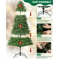 thumbnail image 6 of Huloretions Artificial Christmas Tree,Premium Pre-Lit Realistic Pine Holiday Decor w/1000 Branch Tip,Easy Assembly,Foldable Base, 6 of 6
