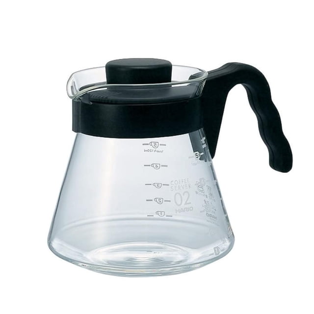Hario V60 - Servidor de café, Negro, 700 ml, 1