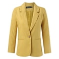thumbnail image 5 of EHQJNJ Womens Suit Jacket Women's Button Pockets Cardigan Formal Suit Long Sleeve Lapels Business Office Jacket Coat, 5 of 7