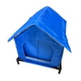 thumbnail image 4 of Casa para gatos al aire libre, refugio para gatitos, refugio para gatos callejeros, casa para mascotas para la comunidad invernal Azul, 4 of 9