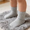 thumbnail image 5 of TELOLY 10Pairs Kids Socks,7-9 Years Old Boys Socks 4-6 Years,Mid-Length Student Socks Girls Socks 6-8 Years Old,Gray, 5 of 5