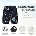 thumbnail image 5 of Balery Galaxy2 Mens Swim Trunks Swim Shorts for Men Quick Dry Inseam Beach Shorts with Compression Liner Pocket-X-Large, 5 of 9
