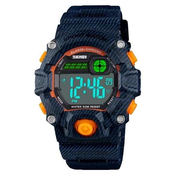 Boys camouflage LED Sports Kids Watch Waterproof Digital Electronic Military Wrist Watches for Kids with Silicone Band Alarm Stopwatch Watches Age 5-10