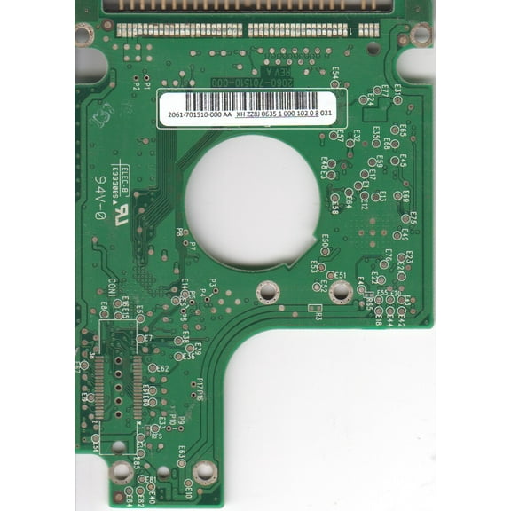WD1600BEVE-11UYT0, 2061-701510-000 AA, WD IDE 2.5 PCB