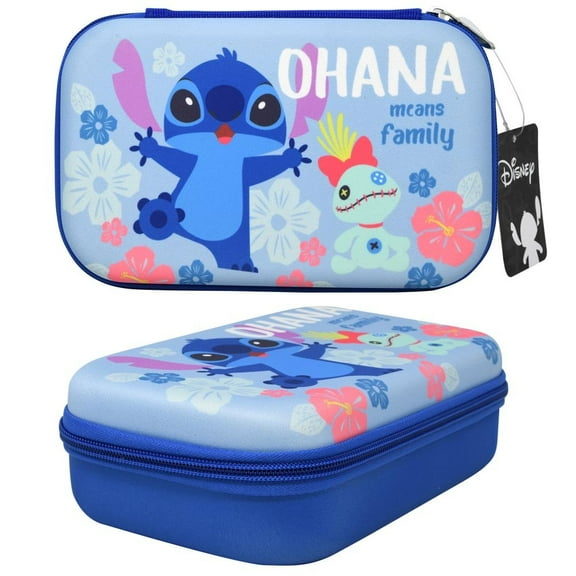 Disney Stitch Molded Pencil Case Bag & Header
