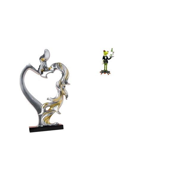 Escultura De Rana Romántica De Pareja Y Camarero, Adorno De Escritorio Coleccionable Para Dormitorio, Boda, Estantería, Decoración Del Hogar, Estatua Creativa De Animal, Adorno De Mesa Para