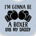 thumbnail image 4 of Inktastic Boxer Like Daddy Boxing Boys or Girls Baby Bib, 4 of 4