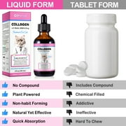 Oimmal Collagen Drops for Cats - 2 fl oz | Salmon Flavor - Support for Cats Joints, Skin, Digestive & Immune System, Liquid Collagen Supplement for Cat