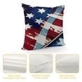 thumbnail image 4 of YINGXI Stars Beads Decor Patriotic American Flag Pillow Case Independence Memorial Day Decorations for Sofa Couch 22x22in, 4 of 5