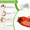 thumbnail image 3 of 4 PCS Botella de Cristal 1 Litro, Botellas de Vidrio Portátiles para Leche, Botellas de leche con Tapas; Reutilizables para Almacenar Agua, Miel o Salsa, 3 of 4