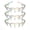 Pearlescent Clear, variant on 3PCS Zig Zag U Shape Tooth Hair Comb Headband, High Cranium Headbands for Women's, Reversible Headbands with Teeth (Amber+Claret+Pearlescent)
