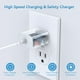thumbnail image 4 of Innotech SC Fast Charger para iPhone 17/16/15 – Adaptador de Pared USB-C PD de 20W con 2 Cables de 6 Pies, 4 of 7