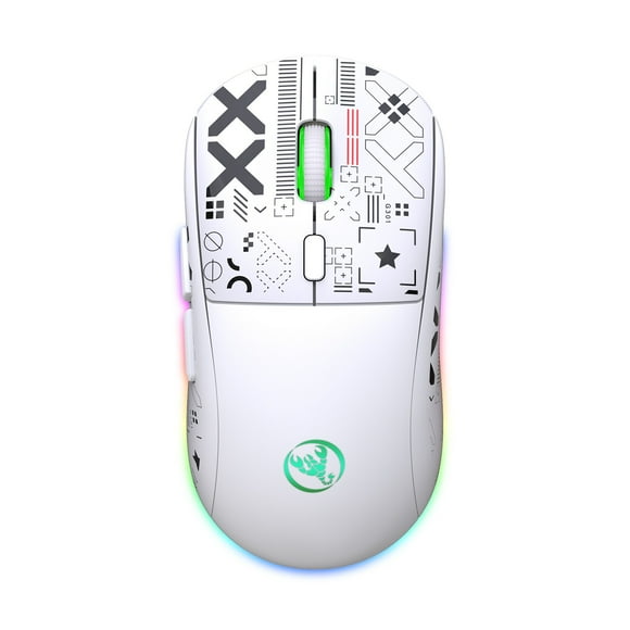 Wireless Gaming Mouse 2.4Ghz Bluetooth Wireless Mouse Gaming Mouse 3 Mode Rgb Backlight Wireless Optical Usb Gaming Mouse 3600Dpi Rechargeable Mute Mice Bluetooth Gaming Mouse