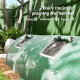 thumbnail image 6 of Outsunny Mini Greenhouse with 5 Mesh Windows, Portable Plant Hot House with PE Cover and Steel Frame, 10' x 3' x 2' , Green, 6 of 9