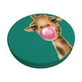thumbnail image 1 of Disketp Funny Giraffe Blowing Bubble Funda Redonda para Taburete, Funda de Cojín para Silla de Bar Suave y Elástica-13 inch, 1 of 7