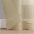 thumbnail image 4 of Eclipse Livia Sheer Rod Pocket 59 x 84 Curtain Panel in Linen, 4 of 7