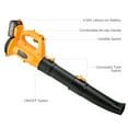 thumbnail image 4 of 20V Cordless Electric Leaf Blower, 450 CFM 6-Speed Electric Blowing Leaf for Lawn Yard Road Car, 4 of 8
