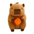thumbnail image 4 of Carpincho de peluche de juguete figura de peluche de juguete Capibara decoración del hogar cómodo lindo capibara animal de peluche para adultos, 4 of 9