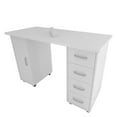 thumbnail image 5 of Double Edged Manicure Nail Table,Nail Table Station Desk with 4 Drawer sand 2 Storage Box,Spa Beauty Salon Nail Table Station Desk Art Equipment, 5 of 9