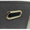 thumbnail image 3 of AbleHome Large 6 pack Fabric Storage Bins Box Organizer Cube Basket Container 13"x13"x13" Dark Gray w/Metal Handle, 3 of 3