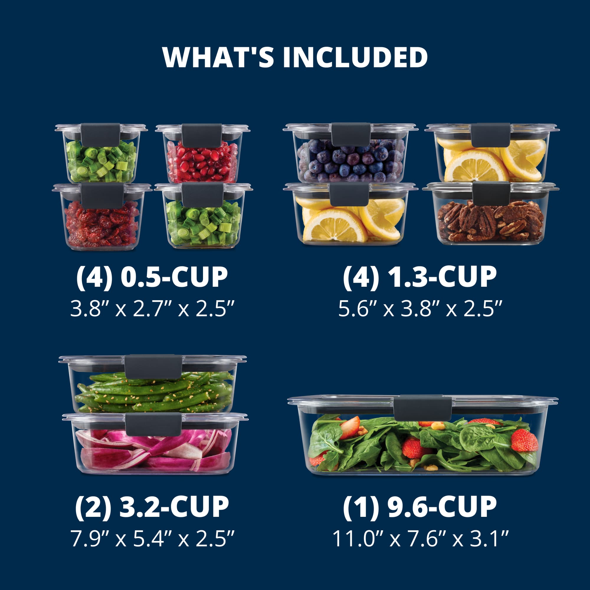 Rubbermaid Brilliance 22-Piece Food Storage Container Set photo 7
