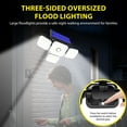 thumbnail image 5 of SolarEra Solar Lights Outdoor, 144 LED 3000LM Motion Sensor Lights with Remote Control, 3 Heads Security LED Flood Light, IP65 Waterproof, 270° Wide Angle Illumination Wall Light with 3 Modes, 2 Pcs, 5 of 9