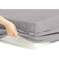 DBOZE Extra Deep Pocket Fitted Sheet Fits 18 to 24 inches, Soft Double Brushed Cotton Fitted