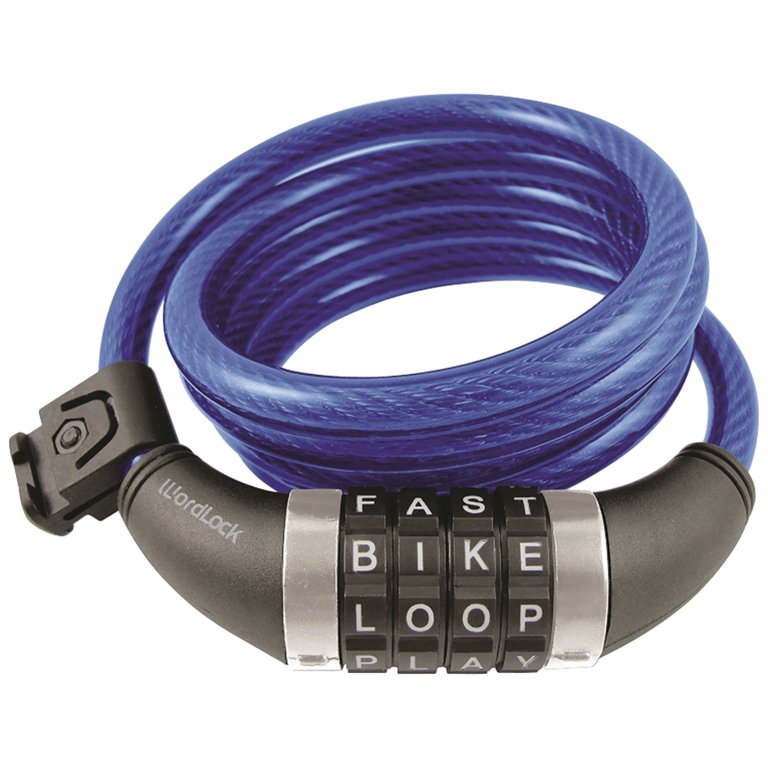 Wordlock CL-456-PK Non-Resettable Combination Cable Lock, 4
