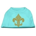 thumbnail image 4 of Pet Dog  Cat Shirt Rhinestone, "Gold Fleur De Lis", 4 of 11