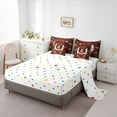 thumbnail image 5 of Manfei Merry Christmas 7pcs Bedding Comforter Set，Black Cute Princess Queen Bedding Sets,Gold Xmas Snowflake Queen Sheet Sets For Girls Kids,Super Cozy Room Decor Reversible, 5 of 8