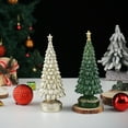thumbnail image 3 of Dserfhy Resin Christmas Tree Figurine Small Tabletop Christmas Tree Decoration with Star Topper for Home Office Mantel Centerpiece Indoor Xmas Decor, 3 of 7