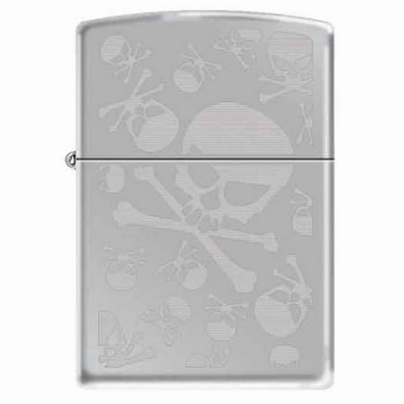 Zippo Lighter - Skulls High Polish Chrome