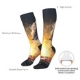 thumbnail image 4 of Rocae Red And White Flame Fox for Novelty Casual compression Socks For Women Men Contrast Color Stockings, 4 of 6