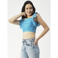 thumbnail image 4 of Moomaya Womens Crop Top, Square Neck, Flutter Sleeve Cotton Short Top Casual, 4 of 8