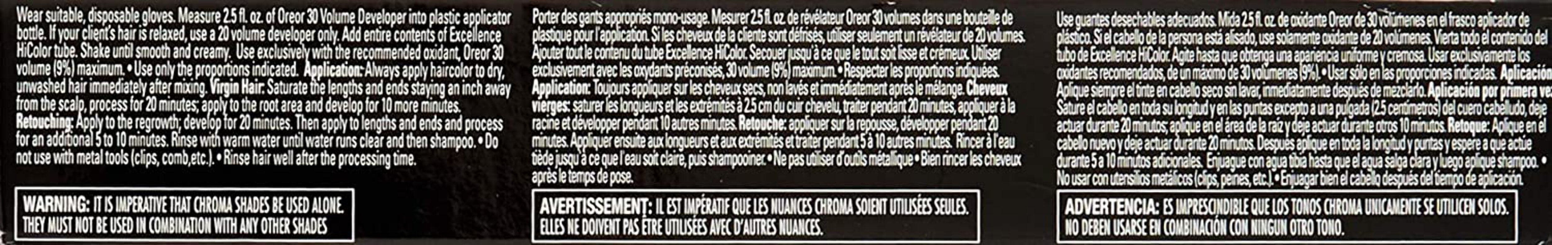 L'Oreal Technique Excellence HiColor Permanent Hair Color, (H20 Red Violet) 1.74 oz