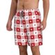 thumbnail image 2 of Balery Plaid Heart Traje de Baño Estilo Hawaiano para Hombre, Shorts de Secado Rápido con Bolsillos-Large, 2 of 6
