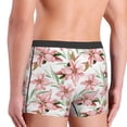 thumbnail image 6 of Cauagu Lilies Flowers Print Boxer Briefs for Men,Comfortable Breathable Men's Underwear Moisture Wicking Underpants -Large, 6 of 8