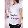 thumbnail image 5 of Playera Maternidad Cómoda Ropa Embarazo Playera Hecho Con Amor Mujer Casual Color Blanco, 5 of 5