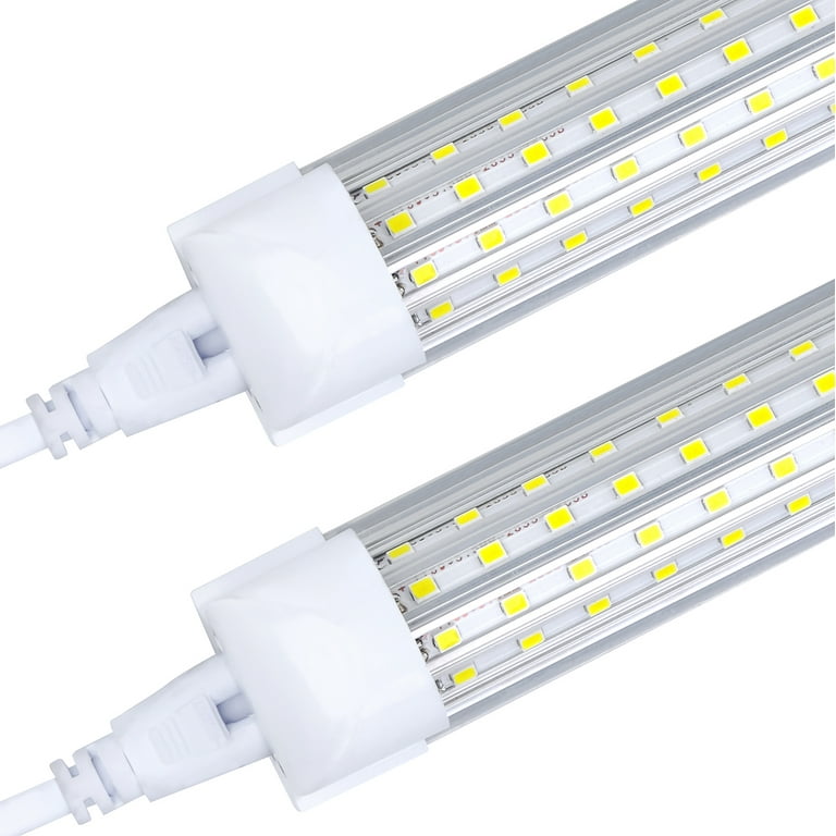 ONLYLUX 8Ft LED Shop Light Fixture - 120W 17500LM T8 for Garage, 6000K Linkable 8 Foot V Shape... ONLYLUX 8Ft LED Shop Light Fixture - 120W 17500LM T8 for Garage, 6000K Linkable 8 Foot V Shape...