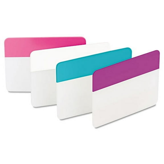 Solid Color Tabs, 1/5-Cut, Assorted Pastel Colors, 2" Wide, 24/Pack | Bundle of 10 Packs