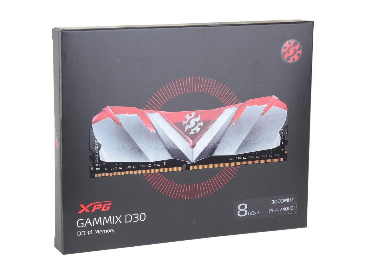 XPG GAMMIX D30 16GB 2 X 8GB 288 Pin DDR4 SDRAM DDR4 3000 PC4 24000 