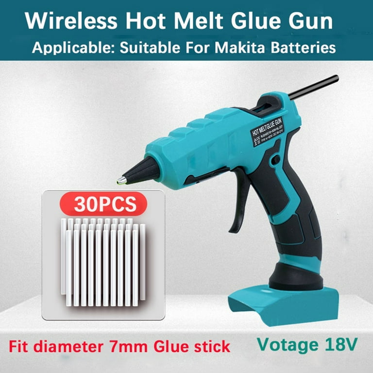 Hot Glue Gun 20V Cordless Glue Gun Full Size with 12 Pcs Glue Sticks for  Arts