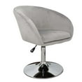 thumbnail image 2 of Impressions Vanity Valerie Vanity Chair with 360 Degree Seat Swivel,  Classy Tufted Design Chair with Adjustable Height (Cool Grey Velvet), 2 of 5