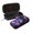 Purple Nebula Galaxy, variant on WIRESTER Double Eyeglasses Case, Hard Shell Dual Glasses Holder with Zipper & Keychain Clip - Seashells On The Beach
