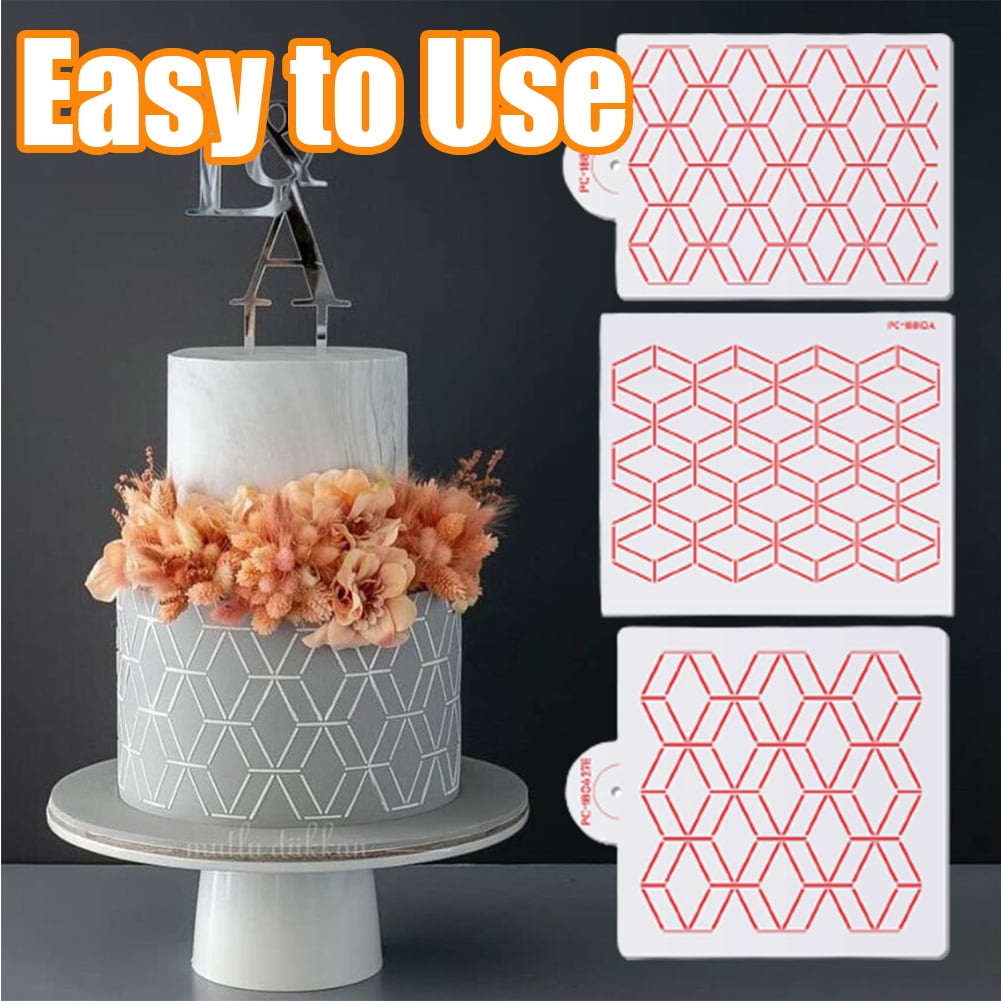Cake decorating stencil grill Sticks pattern for beautiful cake decorating